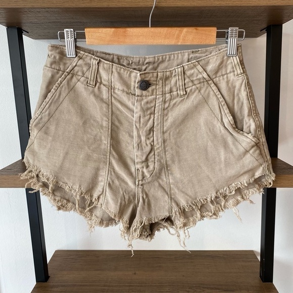 FREE PEOPLE Raw Patched Denim Short - Picture 5 of 8